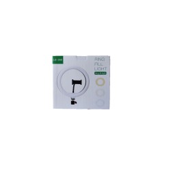 RING LIGHT LS-260 10.0" WITH MINII TRIPOD STAND AND PHONE HOLDER 3 COLOR LIGHT ADJUSTMENT BLACK